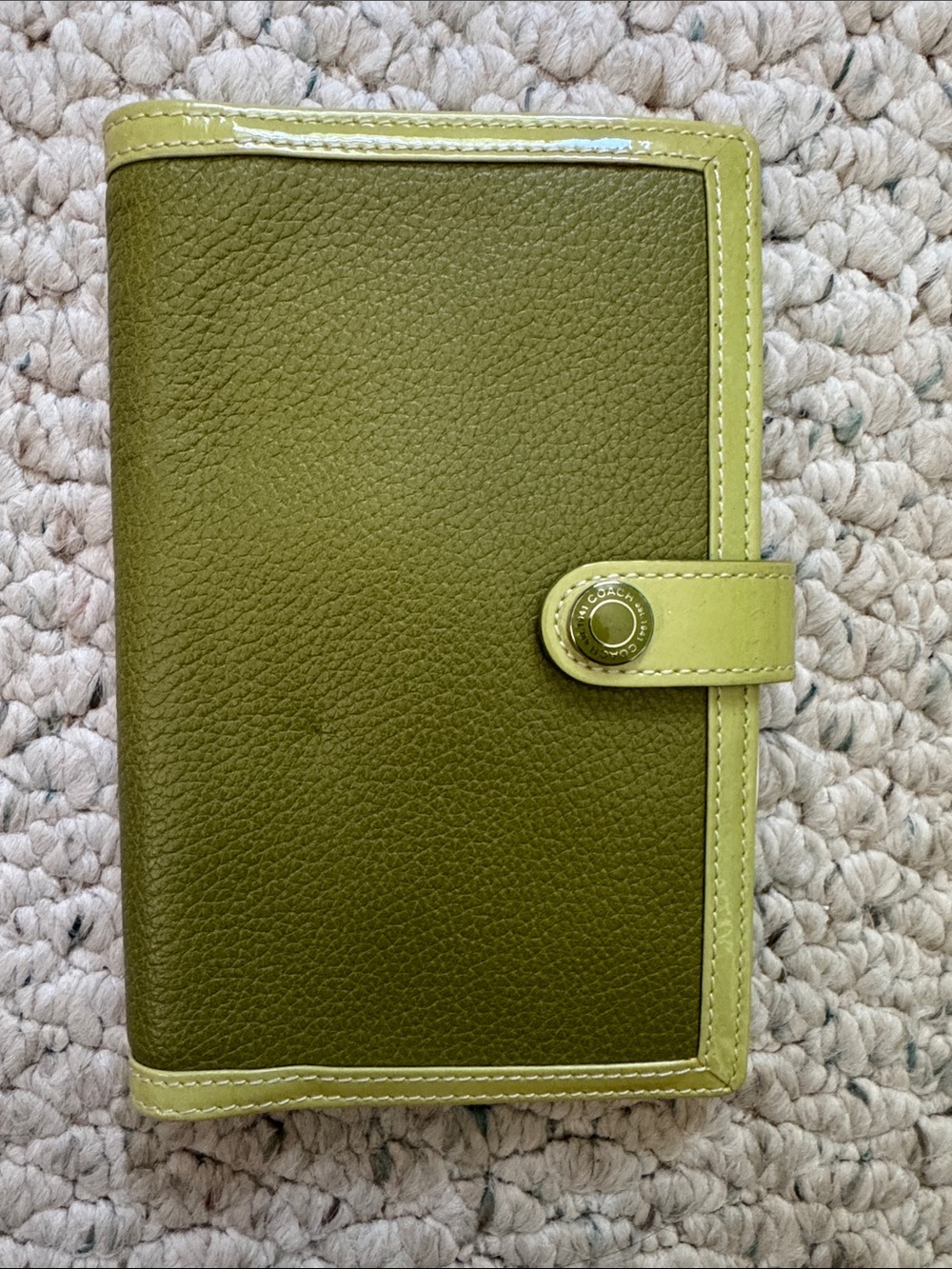 RARE Coach Vintage Leather Address Book